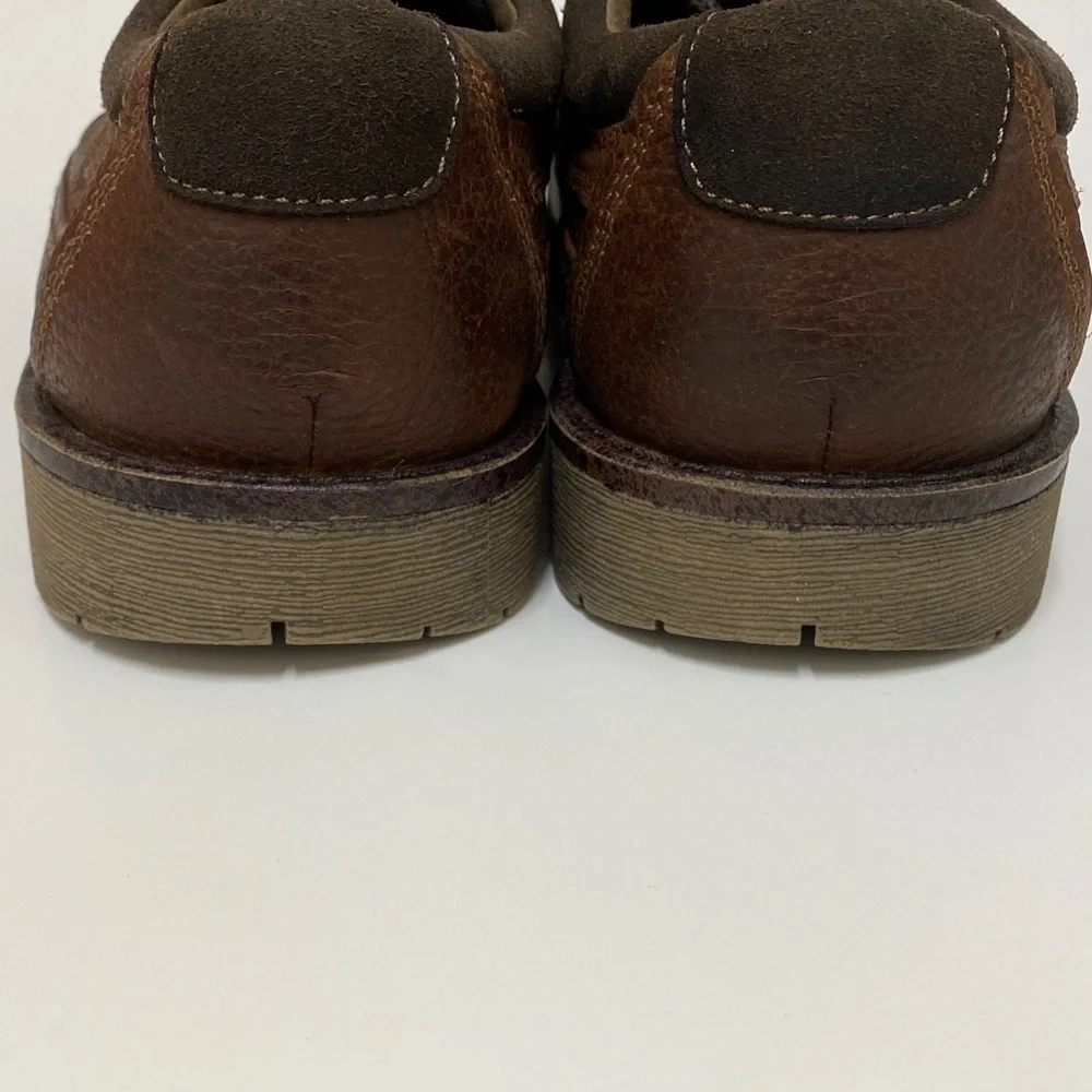 Dockers Shelter Men’s Rugged Brown Leather Lace Up Oxfords Dadcore Size 11M